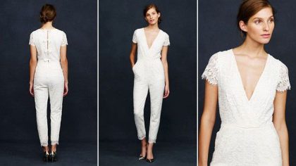 Hot New Trend: Bridal Pantsuit and Jumpsuit