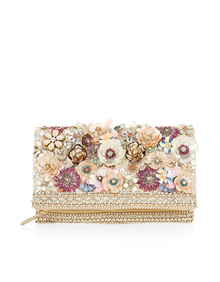 accessorize pink clutch bag