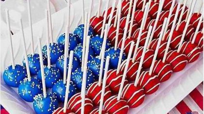 Patriotic Cake Pops