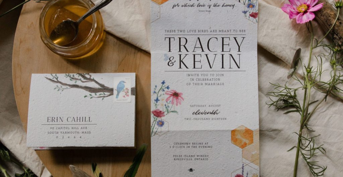 Invitations for a sustainable wedding